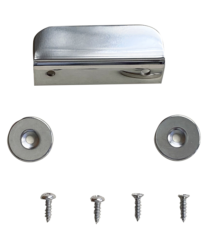 magnetic door latch magnet m96wc-50 sn, satin nickel, wc