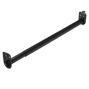 Steel Adjustable Closet Rod – Matte Black Finish