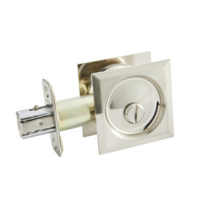 Pocket Door Locks (Round Bore privacy) Square rosette