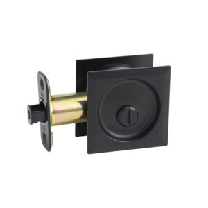 Pocket Door Locks (Round Bore privacy) Square rosette